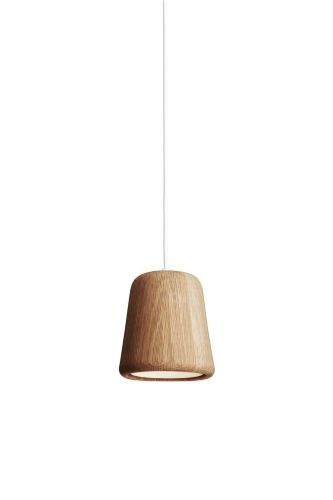 New Works Material Pendant Ø: 13 cm - Natural Oak/White
