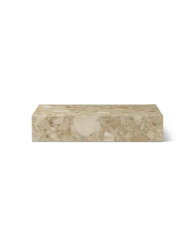Audo Copenhagen Sockel Grande H: 27,5 cm – Sand Kunis Breccia