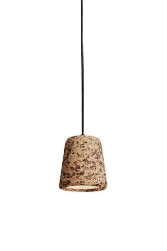 New Works Material Pendant Ø: 13 cm - Mixed Cork/Black