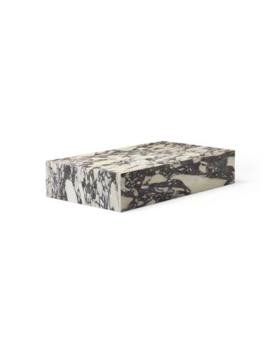 Audo Copenhagen Plinth Grande H: 27,5 cm - Rose Marble Calatta Viola