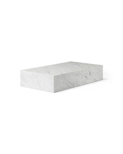 Audo Copenhagen Plinth Grande H: 27,5 cm - White Marble Carrara