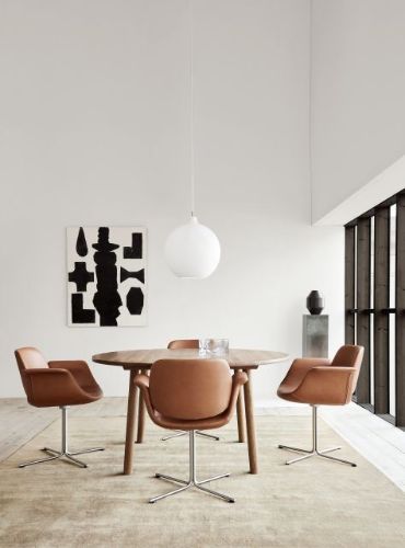 Fredericia Furniture 6121 Taro Esstisch Ø: 120 cm – Geräucherte geölte Eiche