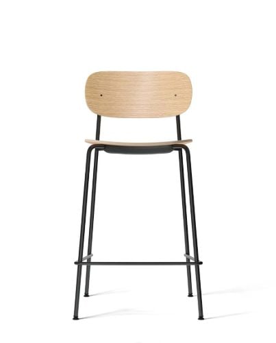 Audo Copenhagen Co Thekenstuhl Furnier SH: 65,5 cm – Eiche natur
