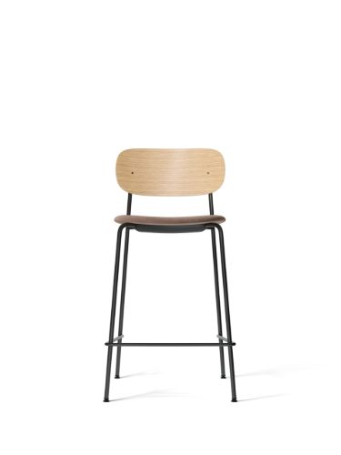 Audo Copenhagen Co Counter Chair Furniersitz gepolstert SH: 68,5 cm – Natureiche/Reflect 0344