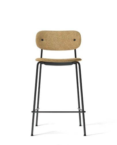 Audo Copenhagen Co Counter Chair Furnier Vollgepolstert SH: 68,5 cm - Audo Copenhagen Bouclé 06