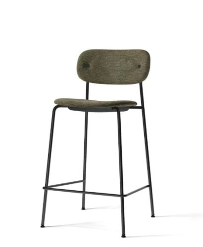 Audo Copenhagen Co Counter Chair Veneer Full Upholstered SH: 68,5 cm - Moss 0001