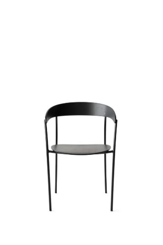 New Works Missing Armchair SH: 46 cm - Black Ash/Black