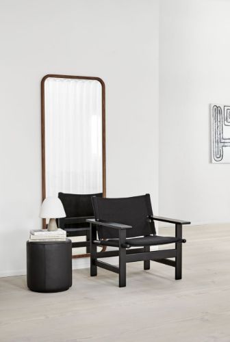 Fredericia Furniture Mono Puf Ø: 39 cm - 301 Schwarz