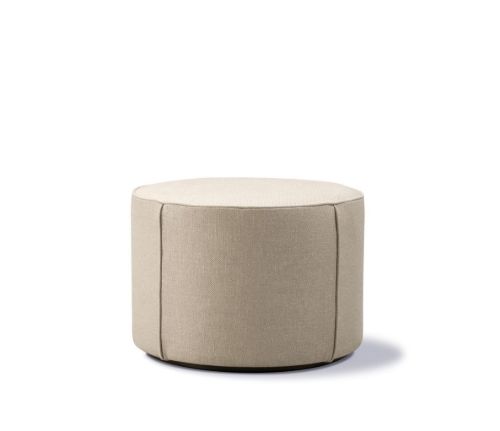 Fredericia Furniture Mono Puf Ø: 55 cm - 0024 Grand Linen