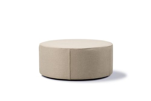 Fredericia Furniture Mono Puf Ø: 90 cm - 0024 Grand Linen