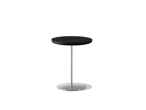Fredericia Furniture 6751 Pal Sidebord 37x45 cm - Sort Lak/Rustfrit Stål