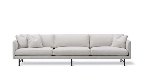 Fredericia Furniture 5623 Calmo 3 Pers. Sofa L: 250 cm - Ruskin 10/Sort Metal