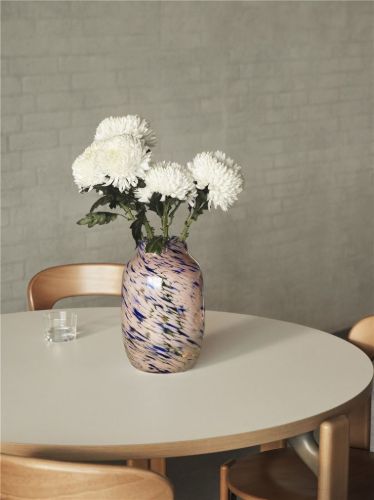 HAY Rey Tisch Ø: 128,5 cm – Golden/Elfenbeinweißes Laminat