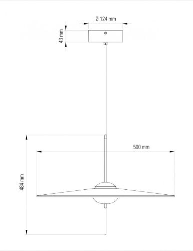 DCW Editions Mono L500 Pendelleuchte Ø: 50 cm - Schwarz