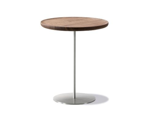 Fredericia Furniture 6755 Pal Sidebord 44x45 cm - Valnød/Rustfrit Stål