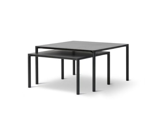 Fredericia Furniture 6720 Piloti Couchtisch 75 x 75 x 41 cm – schwarz lackierte Eiche