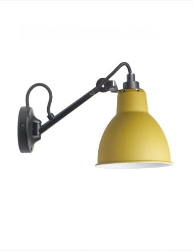 DCW Editions Lampe Gras N104 Væglampe L: 17 cm - Sort/Gul