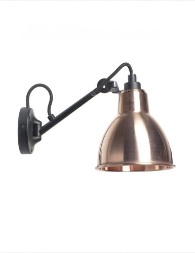 DCW Editions Lampe Gras N104 Væglampe L: 17 cm - Sort/Rå Kobber