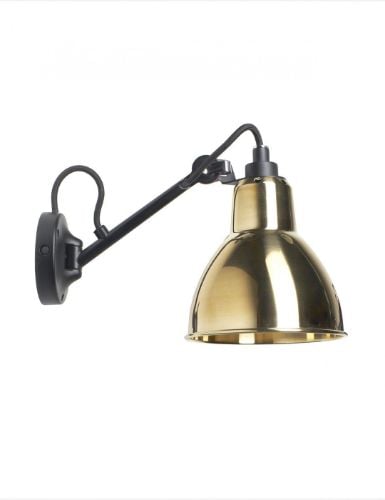 DCW Editions Lampe Gras N104 Væglampe L: 17 cm - Sort/Messing