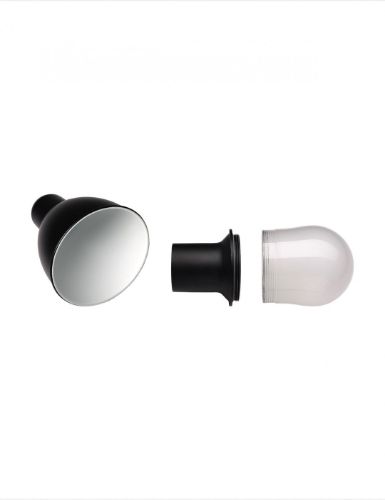 DCW Editions Lampe Gras N122 Badezimmer Wandleuchte L: 55,2 cm - Schwarz/Schwarz