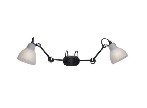 DCW Editions Lampe Gras N204 Double Bathroom Væglampe 2x32,9 cm - Sort/Polycarbonat