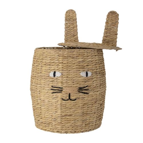 Bloomingville Mini Nelle Korb mit Deckel Ø: 42 cm – Natur