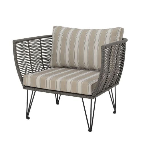 Bloomingville Mundo Lounge Chair SH: 41 cm - Metall/Grün