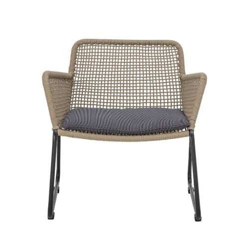 Bloomingville Mundo Lounge Stol SH: 40 cm - Metal/Brun