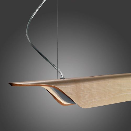 Foscarini Troag Media LED Pendel L: 185 cm - Natur