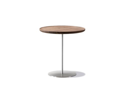 Fredericia Furniture 6755 Pal Sidebord 44x38 cm - Valnød/Rustfrit Stål
