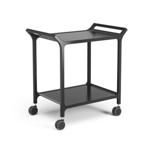 Swedese Teatime Trolley B: 75 cm - Sortlakeret Ask