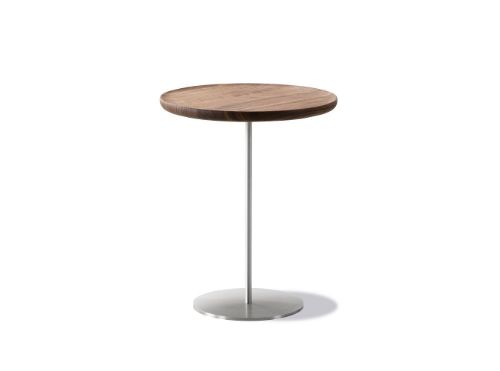 Fredericia Furniture 6755 Pal Sidebord 44x52 cm - Valnød/Rustfrit Stål