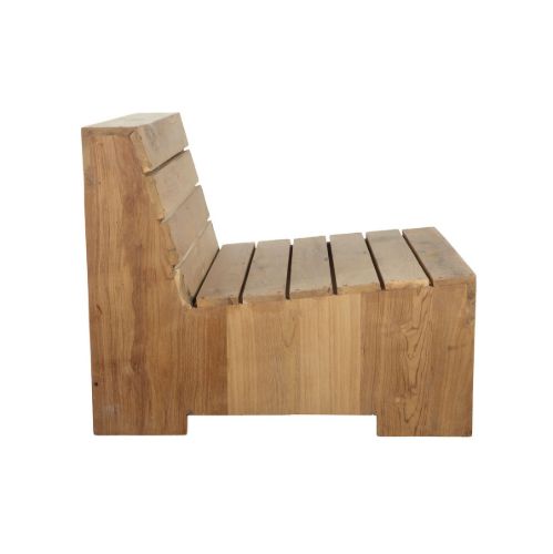 House Doctor Loungesessel Woodie SH: 31/36 cm - Natur