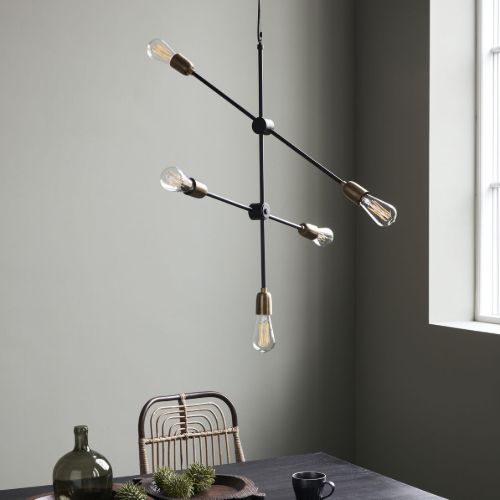 House Doctor Molecular Lampe 78 x 68 cm – Sortieren/Messing