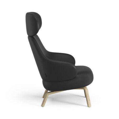Swedese Pillo Sessel H: 112 cm – Lackierte Eiche/Baltique 99011