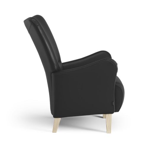 Swedese Stepp Sessel SH: 45 cm – Lackierte Esche/Baltique 99011