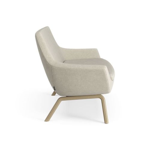 Swedese Happy Sofa B: 150 cm – Eiche gebeizte Esche/Hallingdal 65 0200