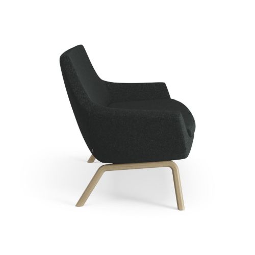 Swedese Happy Sofa B: 150 cm – Eiche gebeizte Esche/Hallingdal 65 0180