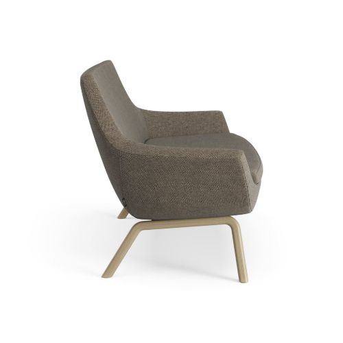 Swedese Happy Sofa B: 150 cm – Eiche gebeizte Esche/Hallingdal 65 0270