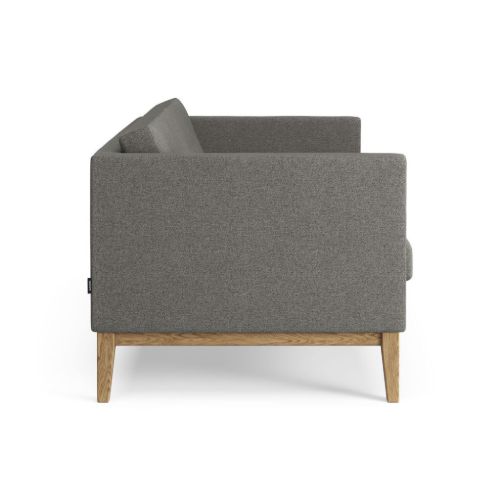 Swedese Madison 2-Sitzer-Sofa mit Knöpfen B: 155 cm – Geölte Eiche/Main Line Flax 26