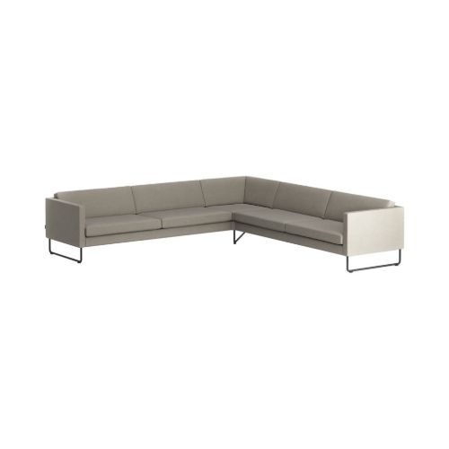 Swedese Madison Hjørnesofa B: 287 cm - Sort/Main Line Flax 02