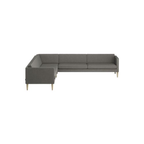 Swedese Madison Ecksofa B: 287 cm – Lackierte Eiche/Main Line Flax 26
