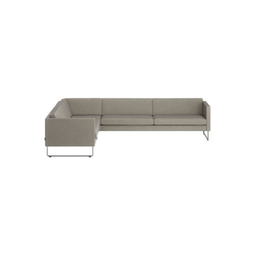 Swedese Madison Ecksofa nach links gerichtet, B: 287 cm – Chrom/Main Line Flax 02