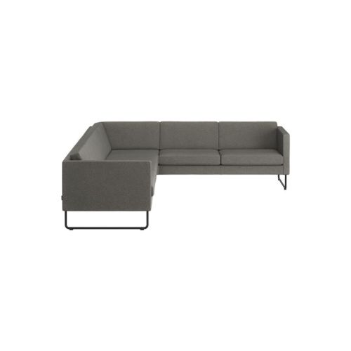 Swedese Madison Ecksofa nach rechts gerichtet B: 287 cm – Schwarz/Main Line Flax 26