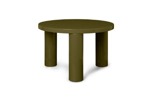 Ferm Living Post Coffee Table Small Ø: 65 cm - Olive