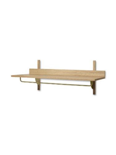 Ferm Living Sector Rack Regal B: 87 cm – Eiche/Messing