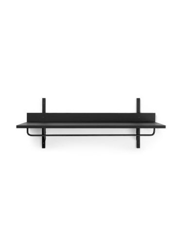 Ferm Living Sector Rack Shelf B: 87 cm - Black Ash/Black Brass