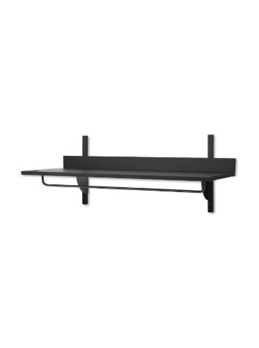 Ferm Living Sector Rack Regal B: 87 cm – Esche schwarz/Messing schwarz