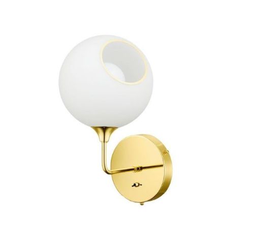 Design By Us Ballroom The Wall Short H: 37 cm - White Snow/Gold