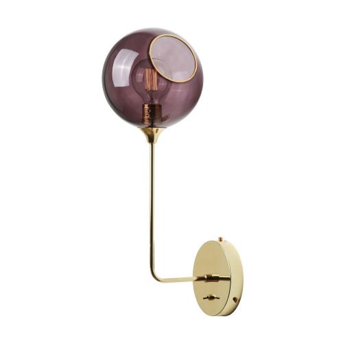 Design By Us Ballroom The Wall Long H: 57 cm - Purple Rain/Gold